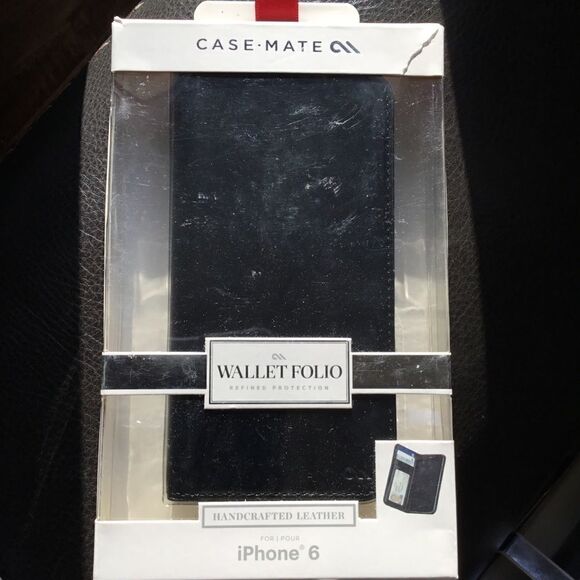 Case Mate iPhone 6 Leather Wallet Folio Case (J) - Picture 1 of 8